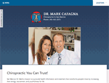 Tablet Screenshot of drmarkchiropractor.com